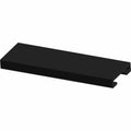 Black rectangular rubber spacer with a small notch on one end.