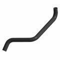 Black molded rubber upper radiator hose with curved design for Polaris Ranger models.