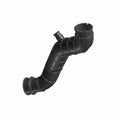 Black molded plastic airbox to plenum hose with multiple curves and connection flanges.