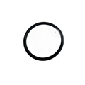 Black rubber O-ring gasket with smooth circular profile and thin cross-section.
