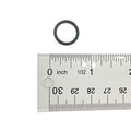 Black rubber O-ring measuring approximately 0.489 inches inner diameter and 0.070 inches thickness.