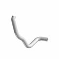 White molded rubber bypass hose with curved shape and smooth surface.