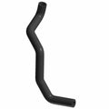 Black molded rubber radiator hose with angled bends for motorcycle cooling system.