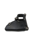 Black triangular breather hose fitting with a square outlet and four mounting holes.