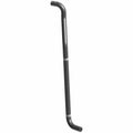 Black molded plastic vent hose with curved ends for Polaris engine ventilation.