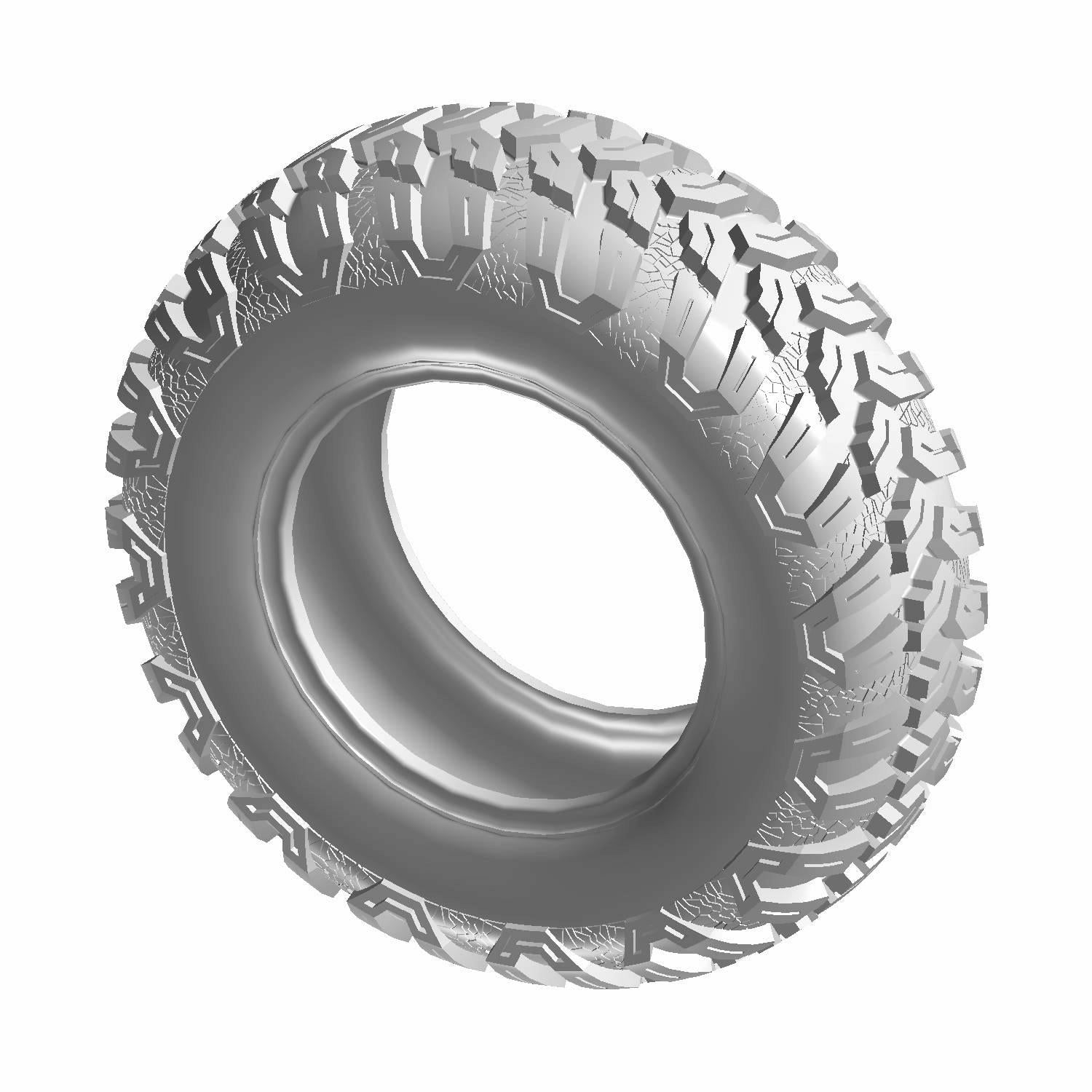 Black rugged off-road tire with deep aggressive tread, sized 27 x 9 R14 for Polaris UTV front use.
