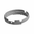 Gray circular headlight coupler with segmented design and mounting tabs.