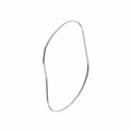 Thin, flexible black rubber clutch cover seal gasket with an irregular rounded shape.