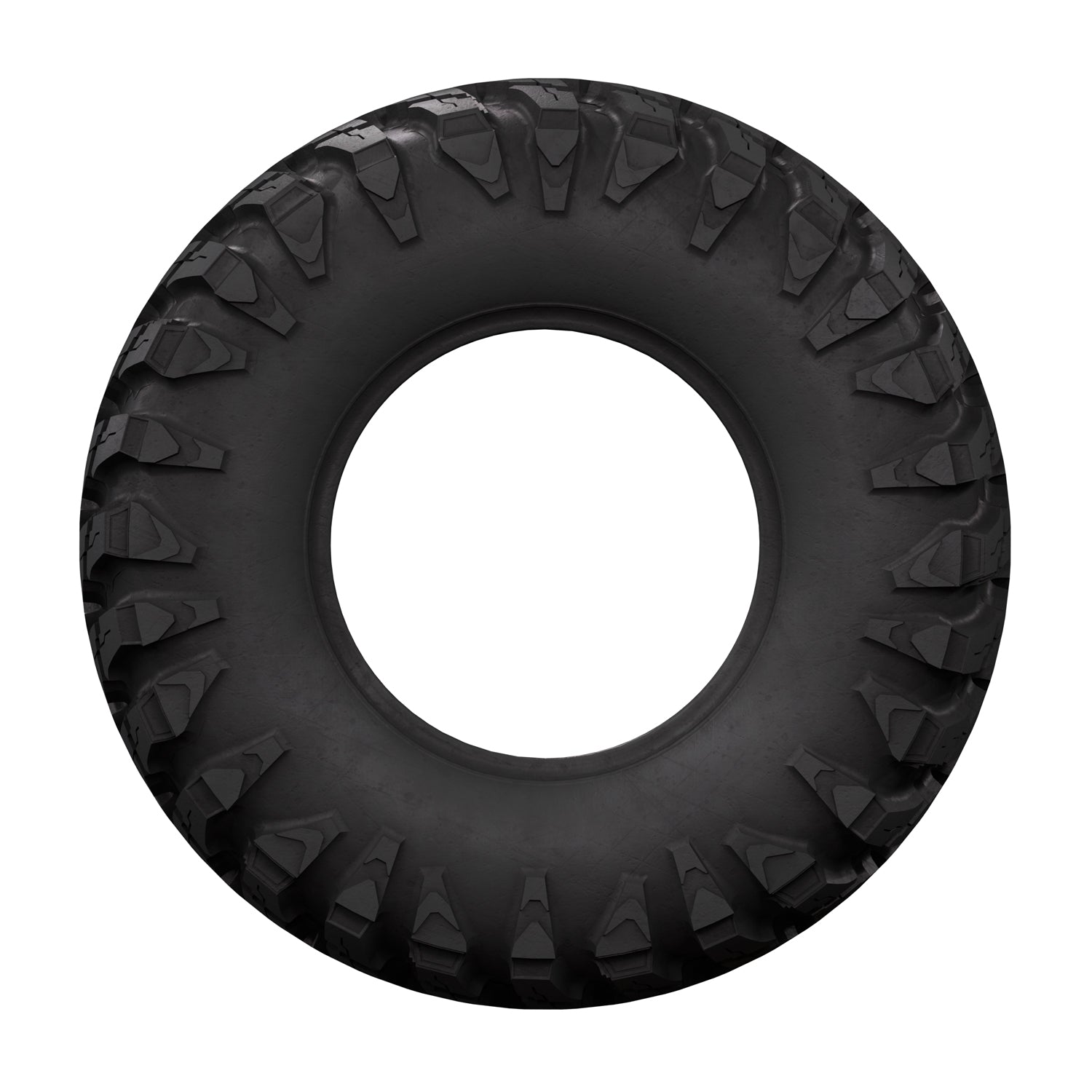Black rugged off-road rear tire with deep tread, size 29 x 11.00-14, for UTV use.