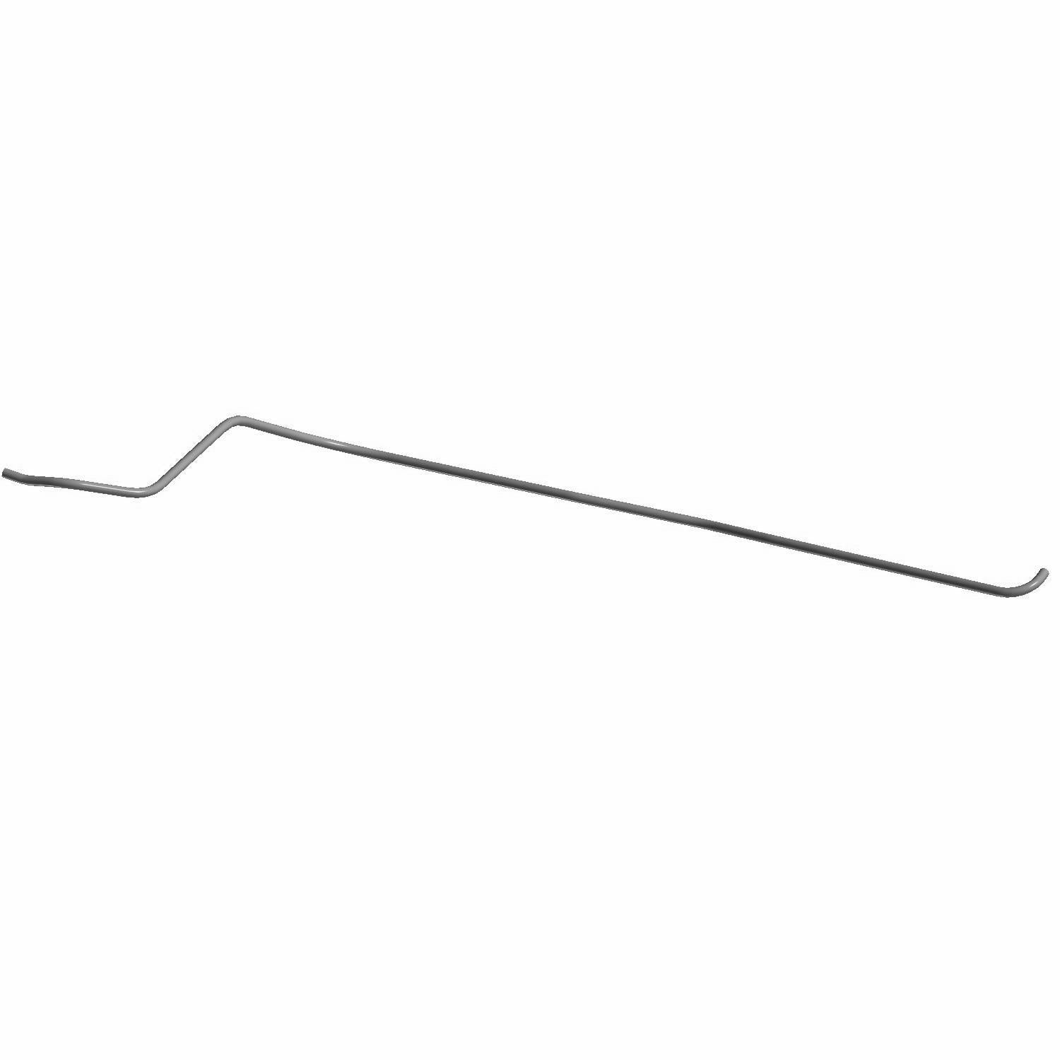 Thin metal wiper hose washer fluid line with angled bends, designed for Polaris UTVs.