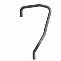 Black rubber front heater hose with angled bends for Polaris Ranger XD 1500 models.