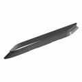 Black angular auxiliary light gasket with a slim, elongated shape and a beveled edge.
