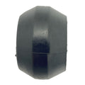 Black rounded plastic winch bumper with smooth surface and subtle seam line.