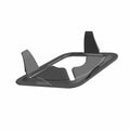 Black angular plastic grommet with three mounting tabs designed for Polaris Ranger UTV models.