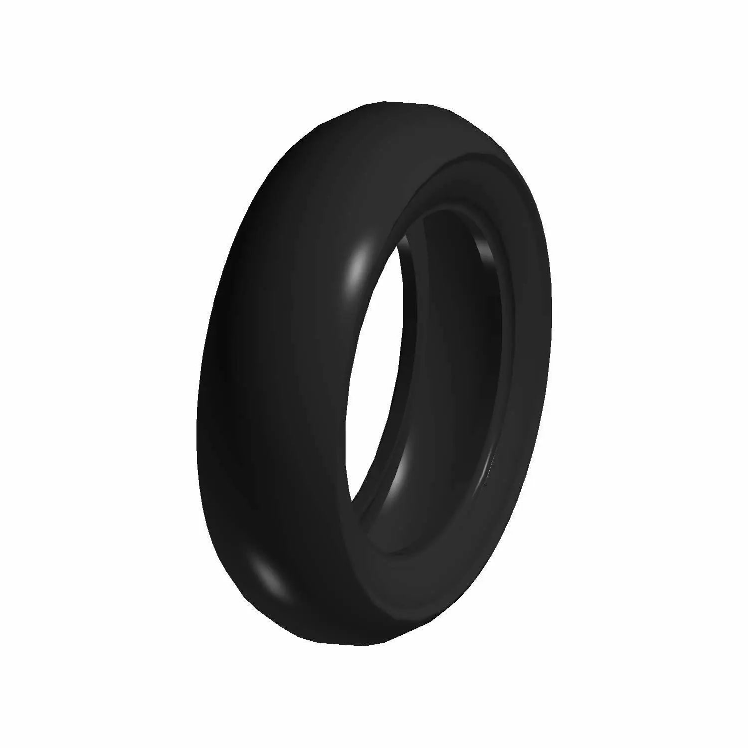 Black smooth rear motorcycle tire 180/65-16 with rounded profile and no visible tread pattern.