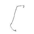 Black molded HVAC hose with curved shape and molded connectors on both ends for Polaris Ranger UTVs.