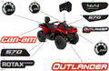 BODY - DECALS - 2023 CAN AM OUTLANDER MAX 570 EFI
