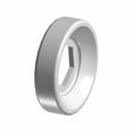 Silver metal pivot ball top with hexagonal center hole for Polaris vehicles.