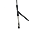 The Water/Fuel Line, To Ground by Polaris is a black coaxial cable with a Y-splitter, one side marked by a white sticker with a barcode and text, typically used for OEM Victory Polaris motorcycle parts.