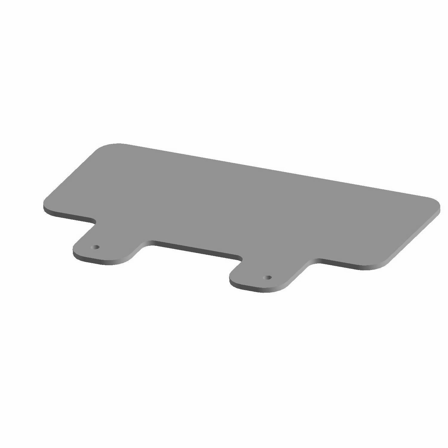 Gloss black metal rear CV shield with two mounting tabs for Polaris Ranger models.