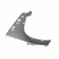 Matte black left outer leg fairing with mounting tabs, designed for Victory Vision motorcycles.