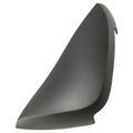 Matte titanium left side cover panel for motorcycle with smooth, slightly curved aerodynamic design.
