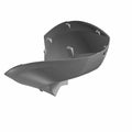 Super steel gray molded plastic trunk bin panel with multiple mounting tabs for Victory Vision motorcycle.