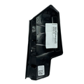 A black, irregularly shaped gloss plastic CV Shield, Front, Right by Polaris with ridges and two white barcode labels is shown on a plain white background. This genuine OEM part fits various Polaris UTV assemblies.