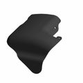 Matte black molded plastic battery cover with mounting holes, designed for exact fit on Polaris motorcycles.