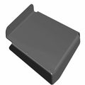 Matte black molded plastic rear inner fender with mounting holes and curved edges for Polaris UTV.