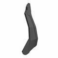 Matte black angular plastic left door skin panel for Polaris UTV with contoured edges.