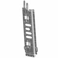 Black metal tray routing panel with vent slots and mounting holes designed for Polaris UTV models.