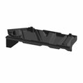 Glossy black plastic floor panel with angular ridges and mounting tabs for Polaris Ranger UTV.