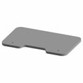 Gloss black rear CV shield with smooth finish and two mounting holes, rectangular shape with rounded corners.