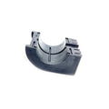 Black curved rear bar bushing with clips, made of durable plastic, 27 mm diameter.