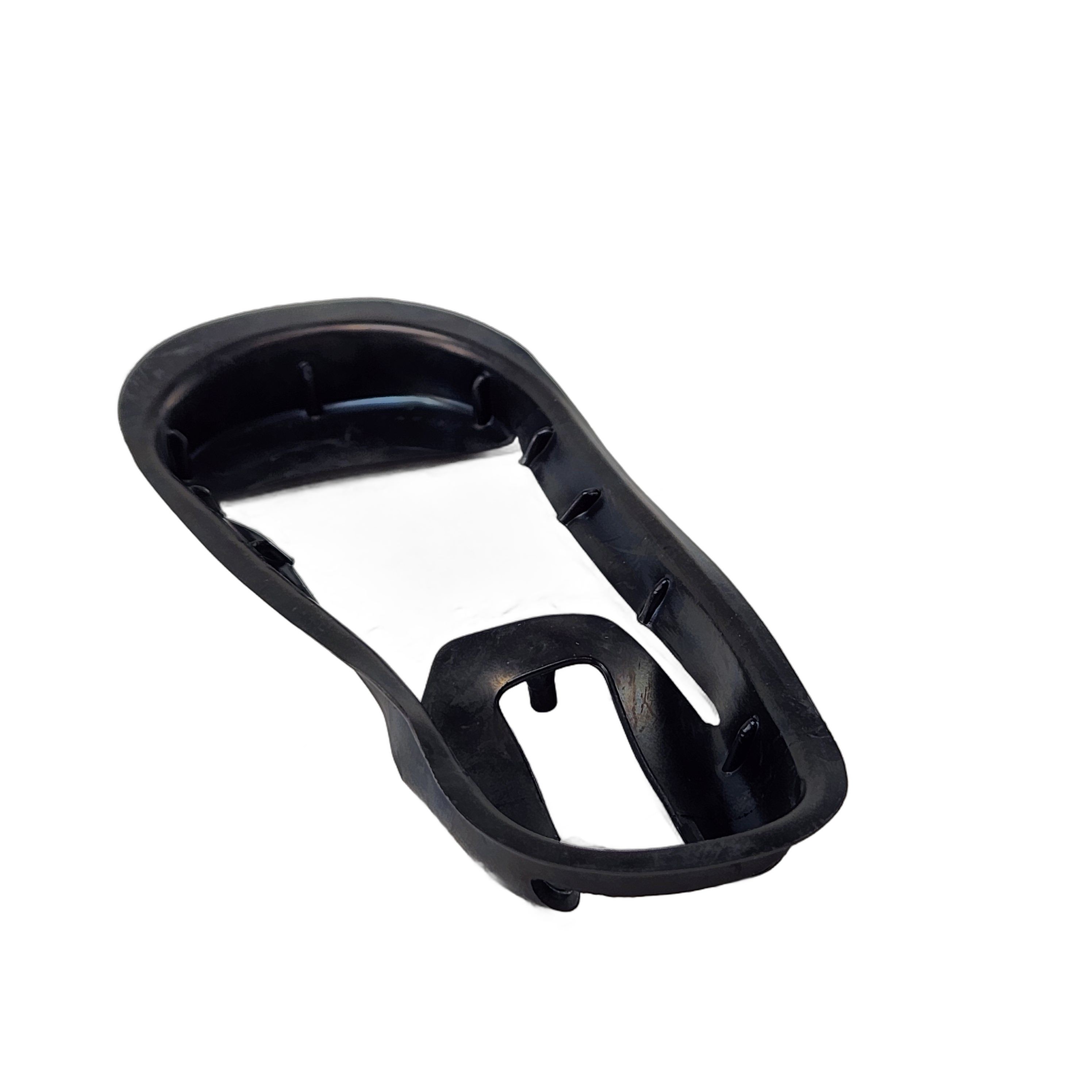 The Grommet Taillight by Polaris is a black plastic, curved OEM replacement with internal ridges, shown on a white background—perfect for your Indian motorcycle.