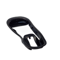 The Grommet Taillight by Polaris is a black plastic, curved OEM replacement with internal ridges, shown on a white background—perfect for your Indian motorcycle.