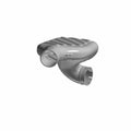 Gray plastic airbox intake duct with ribbed top and cylindrical hose connectors designed for Polaris General 1000 models.