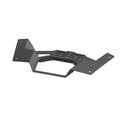 Matte black metal front lower fascia with angular design and mounting holes for Polaris UTV.