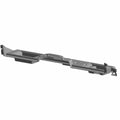 Black plastic rear upper closeoff panel with contoured design and mounting features for Polaris General 1000 series.