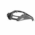 Gloss black front fascia panel with angular design for Polaris RZR, durable plastic construction.