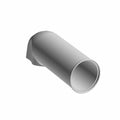 Smooth cylindrical silver metal outlet duct clutch with flanged base for Polaris ATV parts.