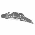 Black molded plastic hood liner with contoured edges and mounting holes designed for Polaris Ranger vehicles.
