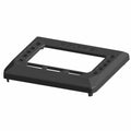 Black rectangular gauge bezel with mounting holes and raised Polaris logo on top edge.