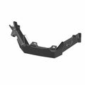 Black angular plastic rear upper fascia panel with mounting points and contoured design.