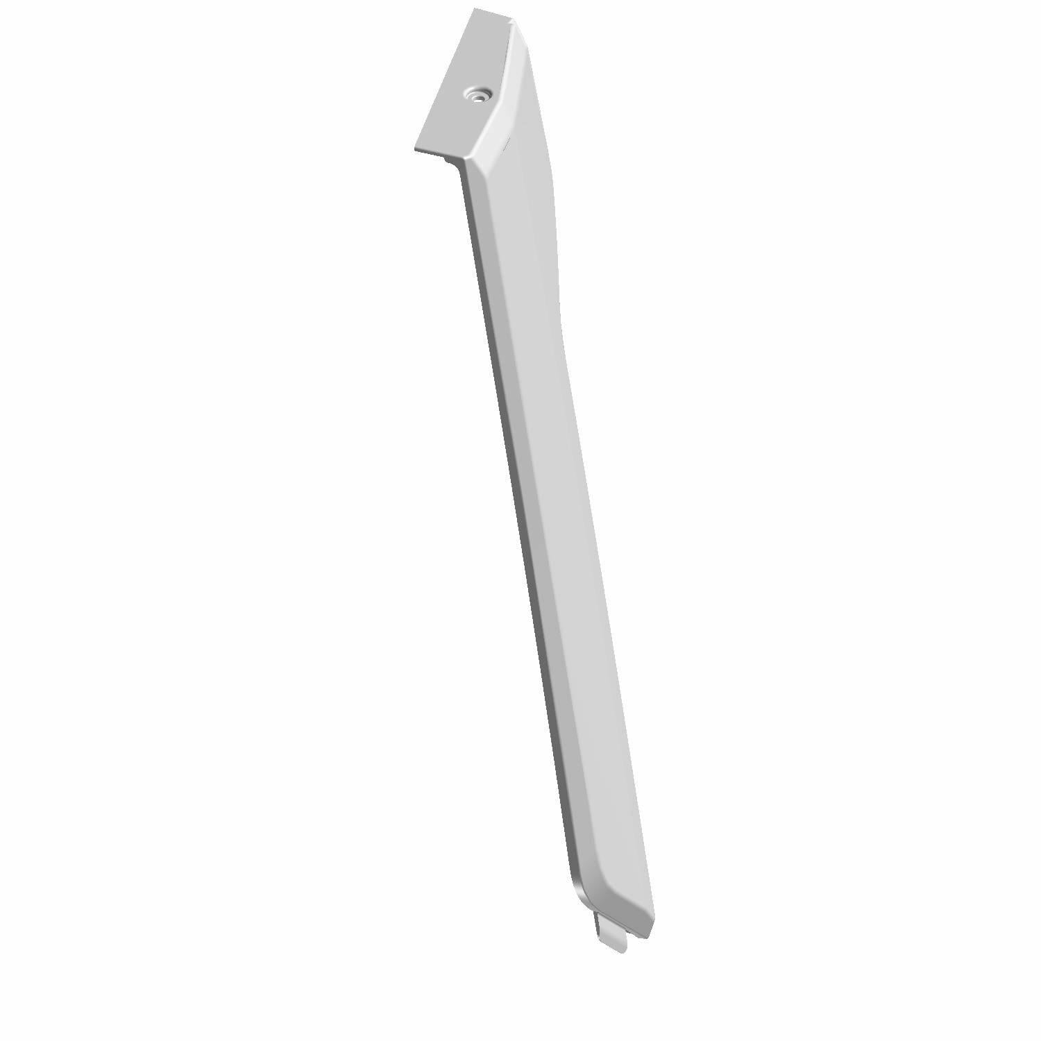 Slim, angled black metal door accent panel with mounting points for Polaris UTV.