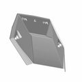 Black angular plastic dash panel visor with mounting holes for Polaris RZR RS1 models.
