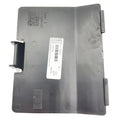 Black plastic Polaris ECU cover with clips and a white product label on the surface.