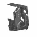 Black plastic left side bed box panel with mounting holes and ridged reinforcement for Polaris RZR XP 1000.