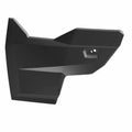 Matte black angular plastic door panel with integrated handle slot for Polaris UTV front left side.